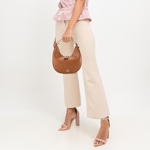 Obermain Tas Wanita Bette Top Handle Bag (M) In Brown