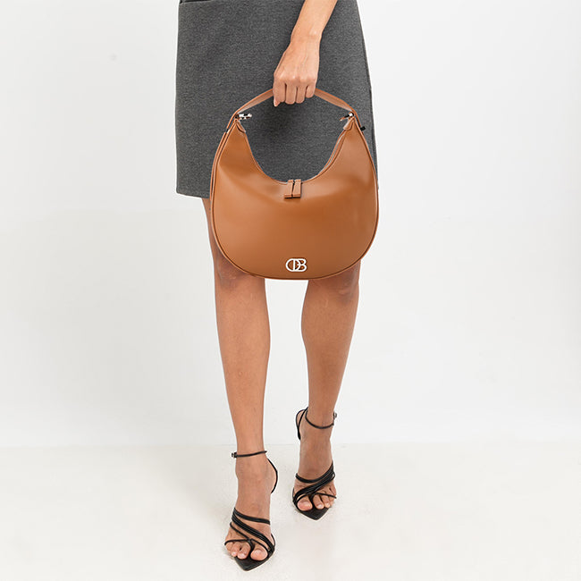 Obermain Tas Wanita Bette Top Handle Bag (L) In Brown