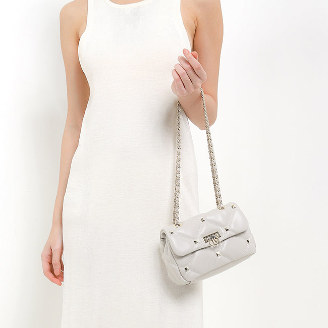 Obermain Tas Wanita Bernice Shoulder Bag (M) In Light Grey