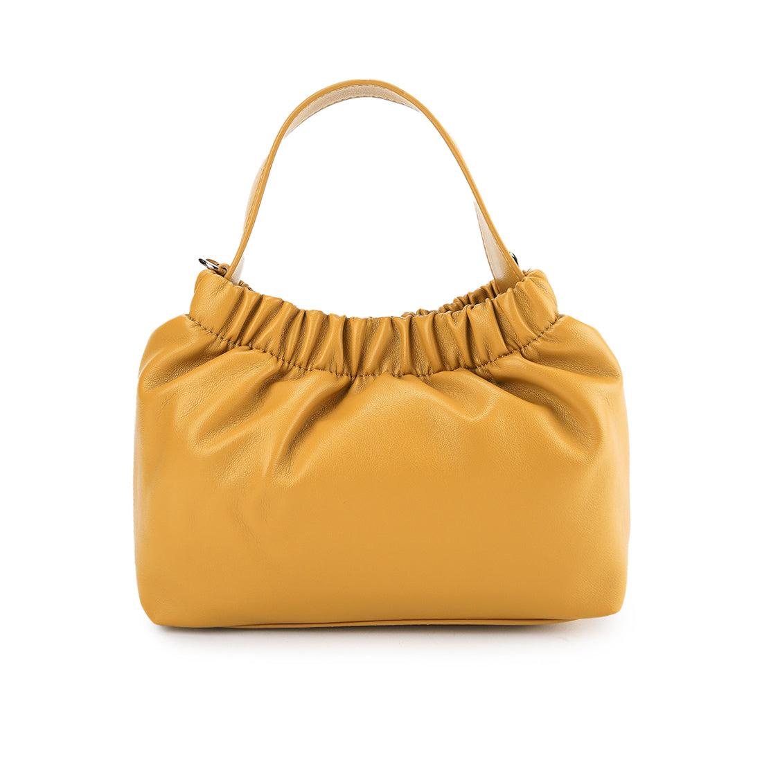 Zoe Top Handle Bag (M) In Mustard