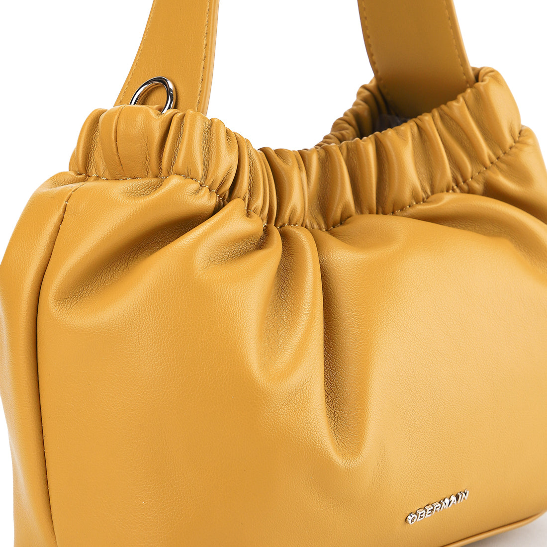 Zoe Top Handle Bag (M) In Mustard