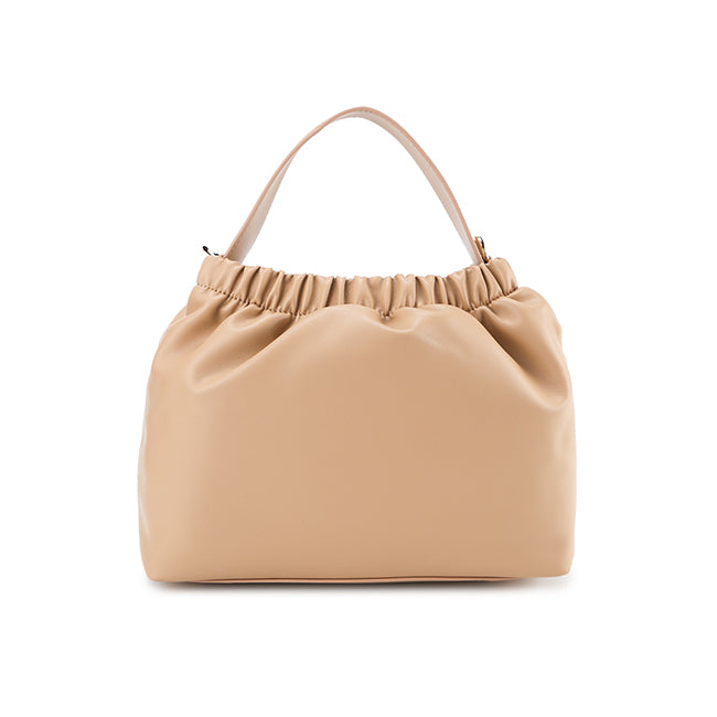 Zoe Top Handle Bag (L) In Tan