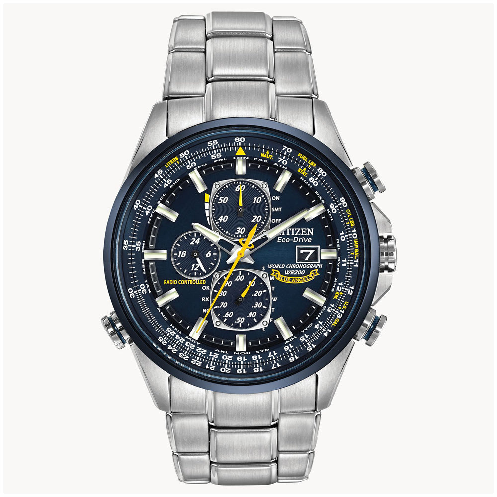 Citizen Eco Drive Radio Controlled World Chronograph Men's Watches CTZ AT8020-54L
