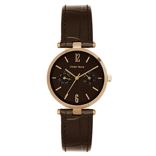 Christ Verra Women'S Watches Cv 75037L-25 Dark Brn