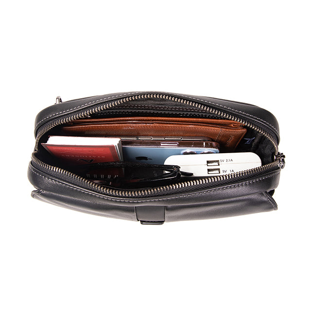 Hush Puppies Tas Pria Phillip Clutch In Black