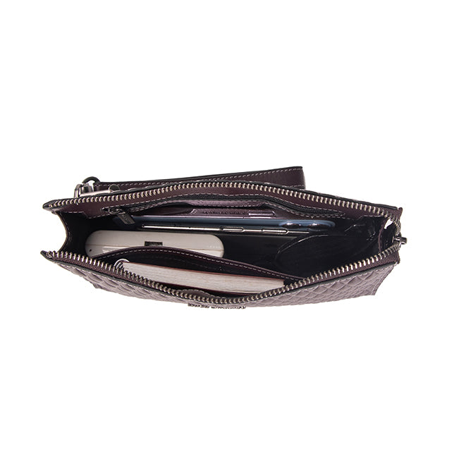 Hush Puppies Tas Pria Princeton Clutch In Dark Purple