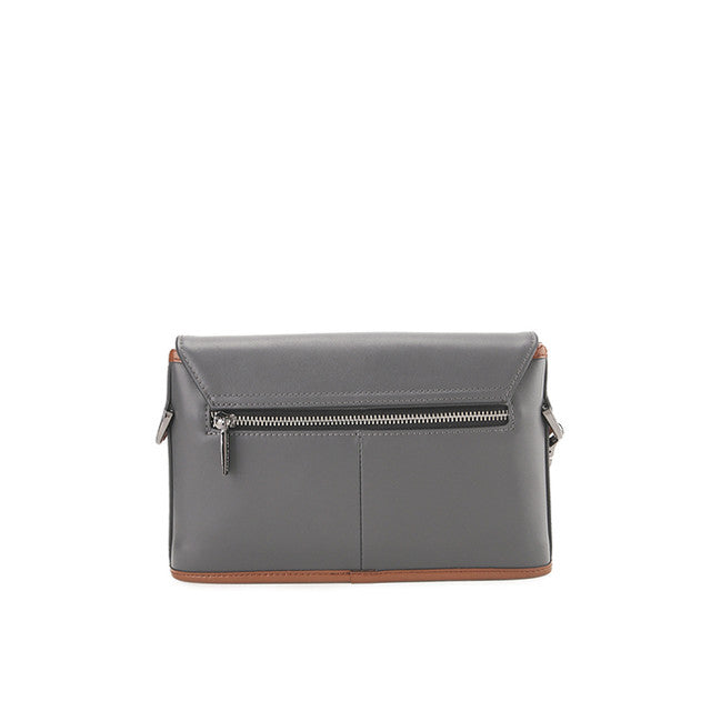 Hush Puppies Tas Pria Pretzel Clutch / Messenger Bag In Grey