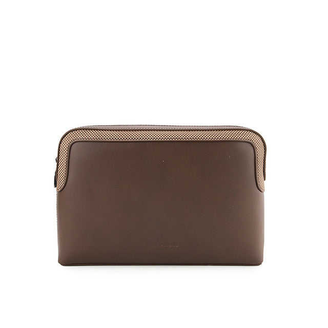 Hush Puppies Tas Pria Quin Clutch In Dark Brown