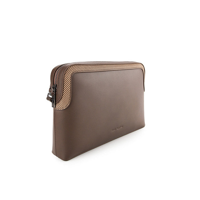 Hush Puppies Tas Pria Quin Clutch In Dark Brown