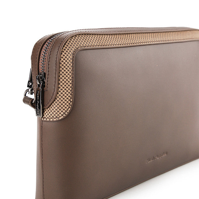 Hush Puppies Tas Pria Quin Clutch In Dark Brown
