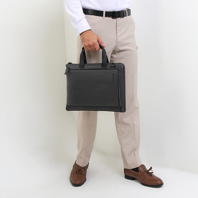 Victor Document Bag In Grey