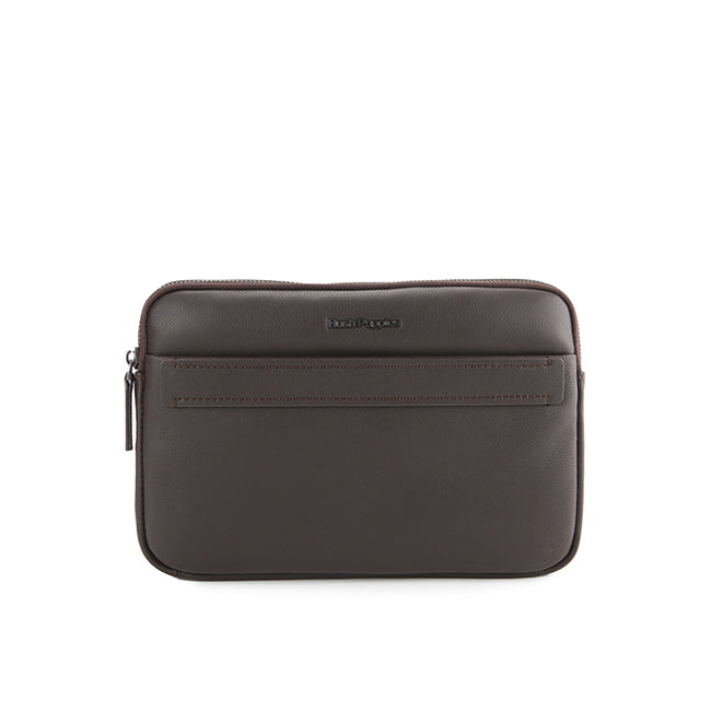 Hush Puppies Men Bags Woody Clutch In Dark Brown