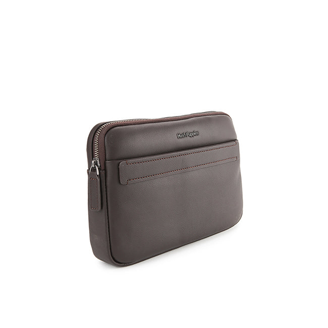 Hush Puppies Men Bags Woody Clutch In Dark Brown