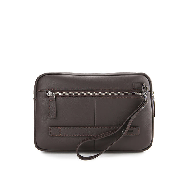 Hush Puppies Men Bags Woody Clutch In Dark Brown
