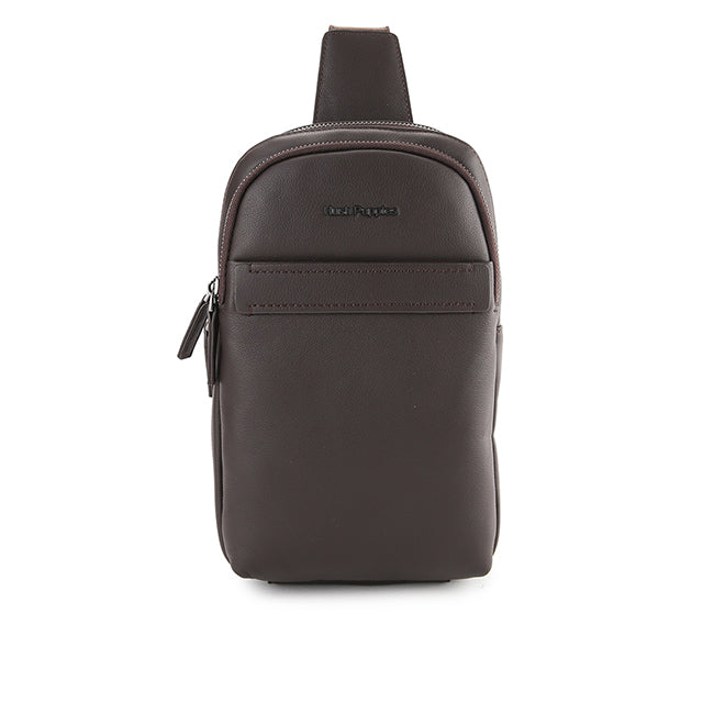 Hush Puppies Men Woody Chest Bag In Dark Brown