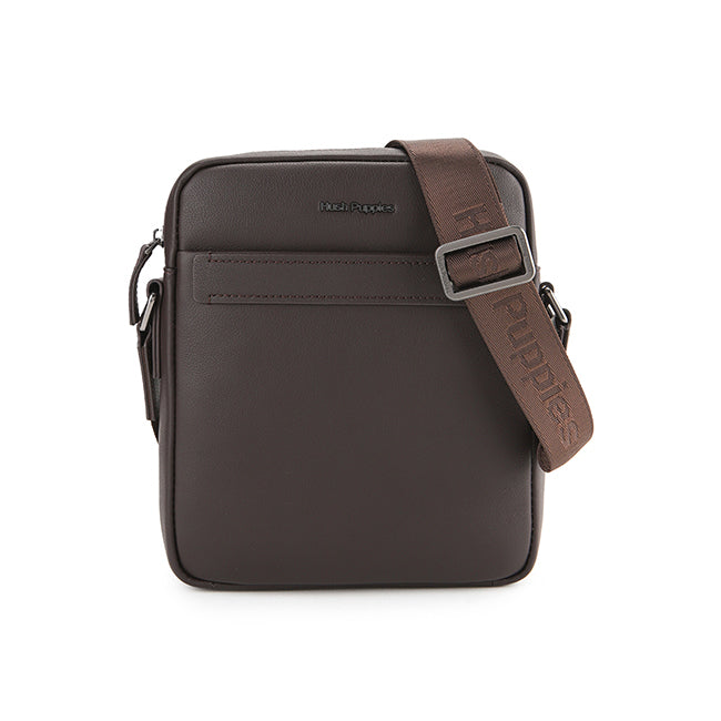Hush Puppies Men Woody Sling Bag In Dark Brown