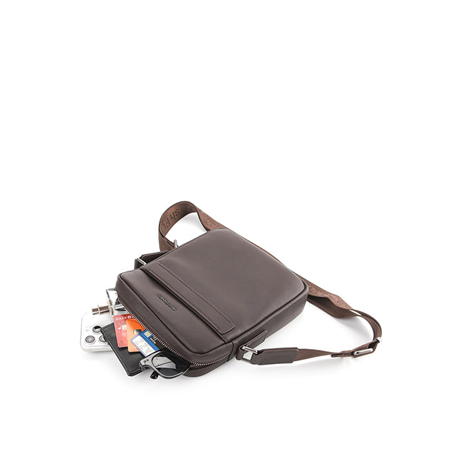 Hush Puppies Men Woody Sling Bag In Dark Brown