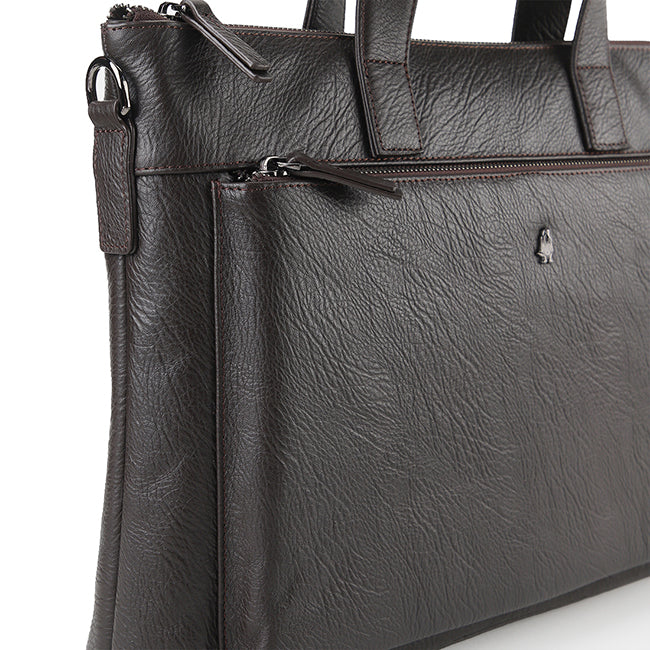 Hush Puppies Men Adam Document Bag In Dark Brown