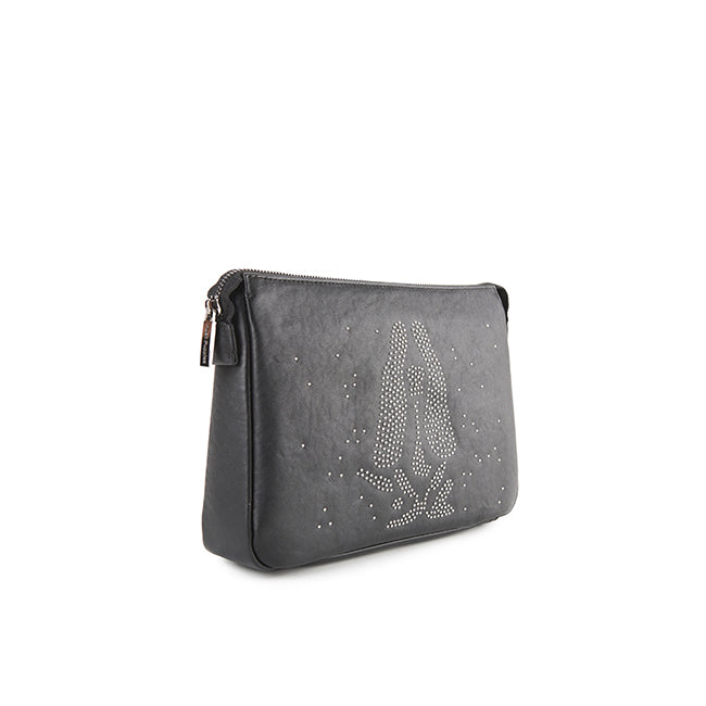 Hush Puppies Unisex Bags Sparkle Clutch In Black