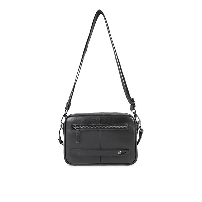 Hush Puppies Men William Smith Clutch / Messenger Bag In Black