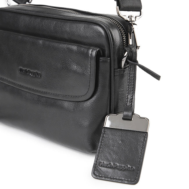Hush Puppies Men William Smith Clutch / Messenger Bag In Black