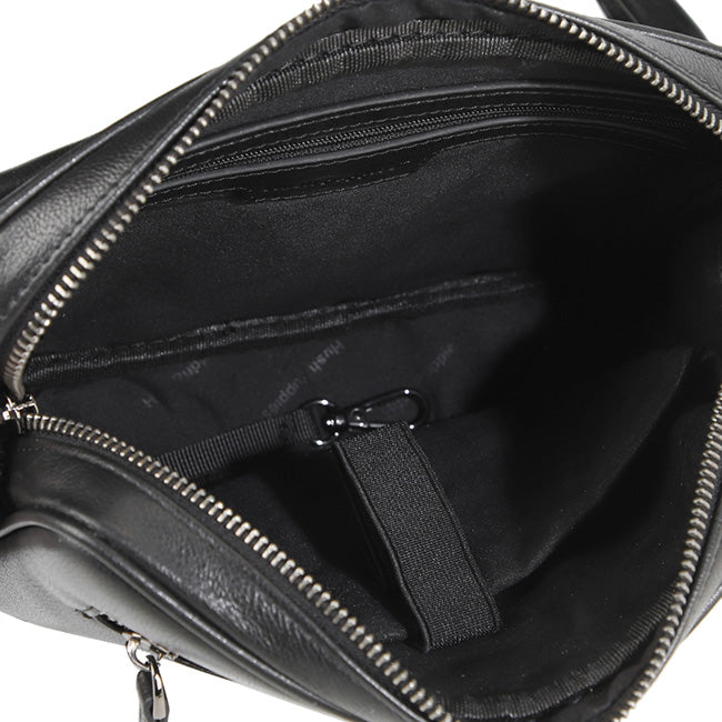 Hush Puppies Men William Smith Clutch / Messenger Bag In Black