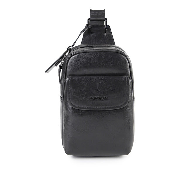 Hush Puppies Men William Smith Chest Bag In Black