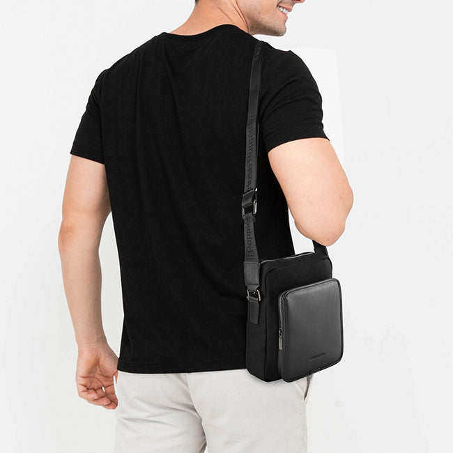 Hush Puppies Men Leslie Sling Bag In Black