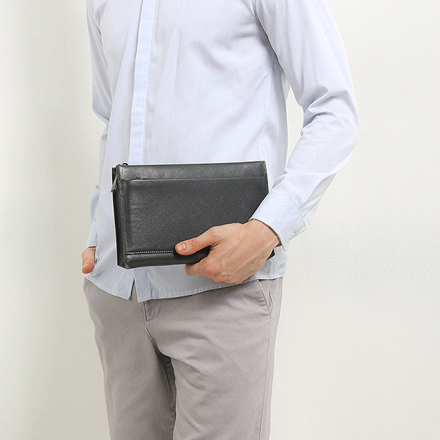 Hush Puppies Tas Pria Reno Clutch In Khaki