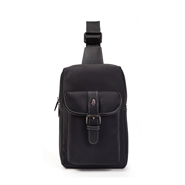 Hush Puppies Tas Pria Pino Chest Bag In Black