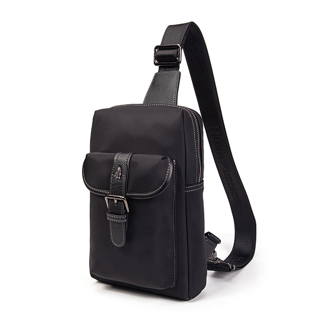 Hush Puppies Tas Pria Pino Chest Bag In Black
