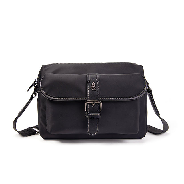Hush Puppies Tas Pria Pino Messenger Bag In Black