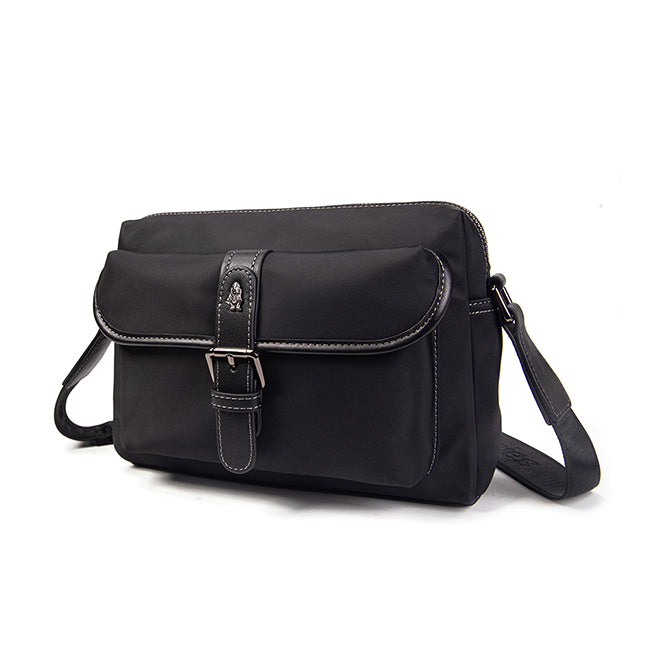 Hush Puppies Tas Pria Pino Messenger Bag In Black