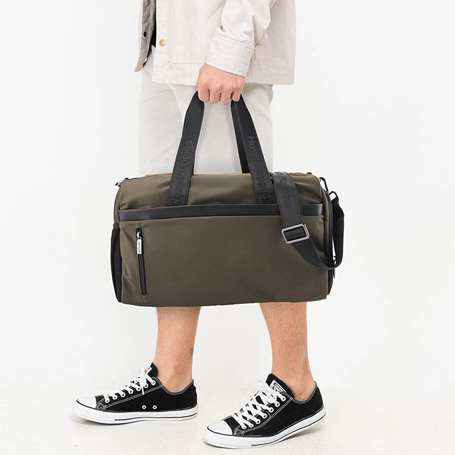 Hush Puppies Tas Pria Ping Duffle Bag In Dark Brown