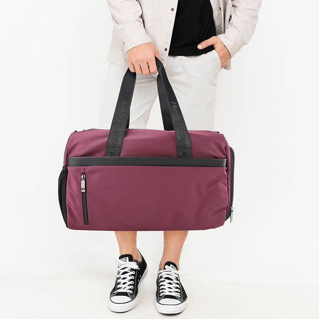 Hush Puppies Tas Pria Ping Duffle Bag In Maroon