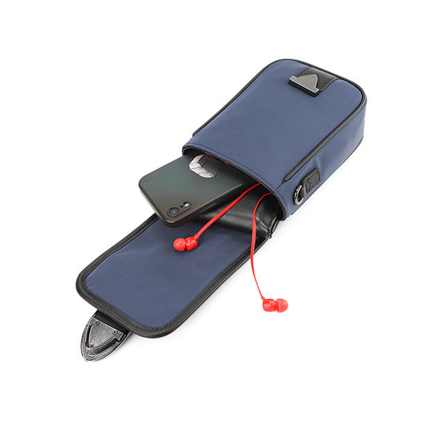 Hush Puppies Tas Pria Philbert Sling Bag In Navy