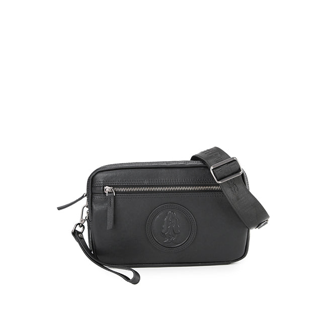 Hush Puppies Tas Pria Hp Vii Clutch / Messenger Bag In Black