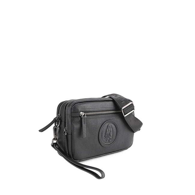 Hush Puppies Tas Pria Hp Vii Clutch / Messenger Bag In Black