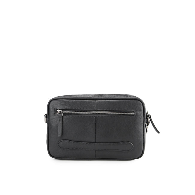 Hush Puppies Tas Pria Hp Vii Clutch / Messenger Bag In Black