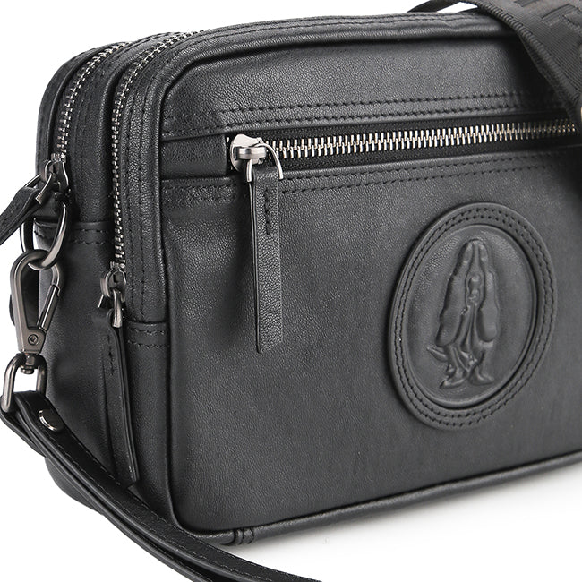 Hush Puppies Tas Pria Hp Vii Clutch / Messenger Bag In Black