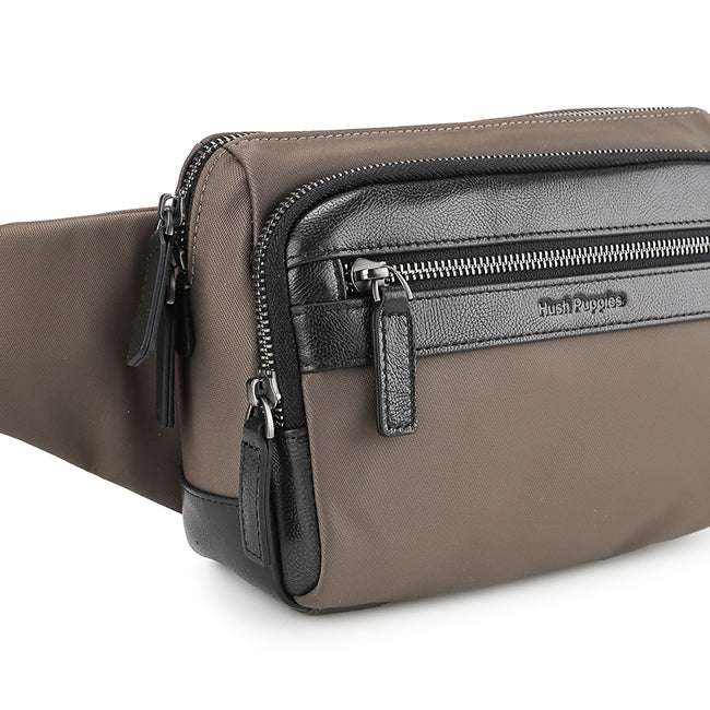 Hush Puppies Tas Pria Titan Waist Bag In Dark Brown