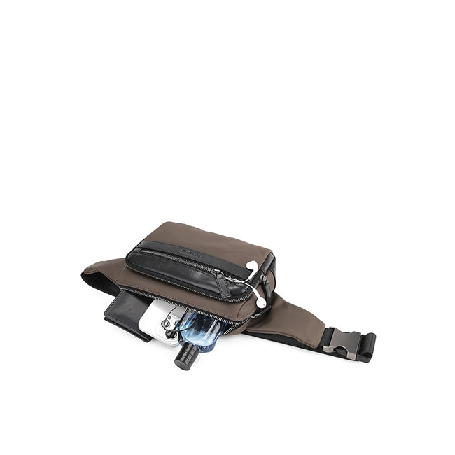 Hush Puppies Tas Pria Titan Waist Bag In Dark Brown