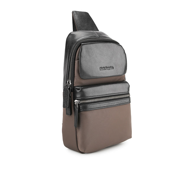 Hush Puppies Tas Pria Titan Chest Bag In Dark Brown