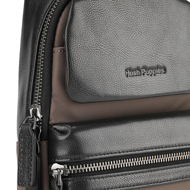 Hush Puppies Tas Pria Titan Chest Bag In Dark Brown