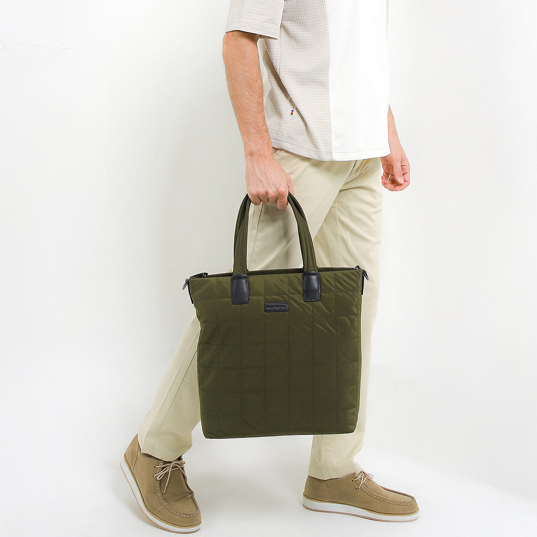 Hush Puppies Tas Pria Thomas Tote Bag In Green