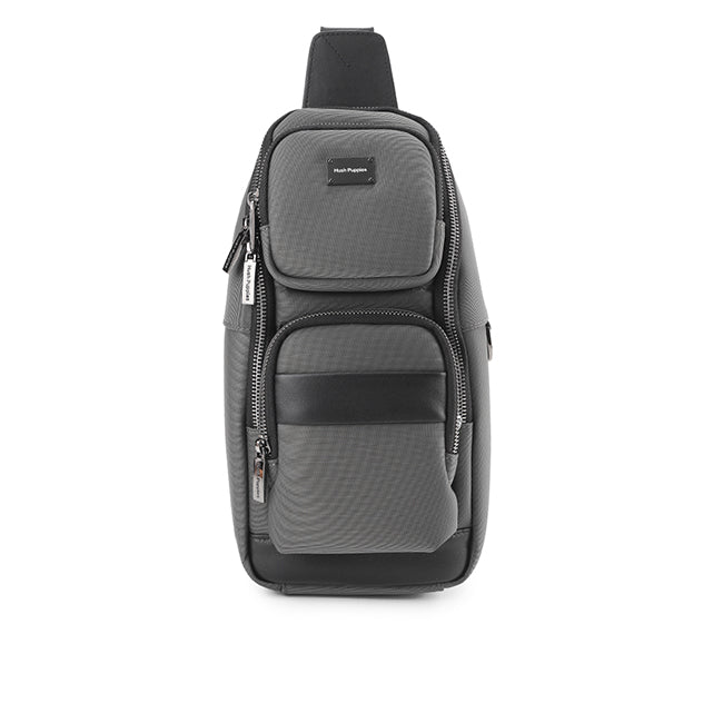 Hush Puppies Men Timothy Chest Bag In Grey
