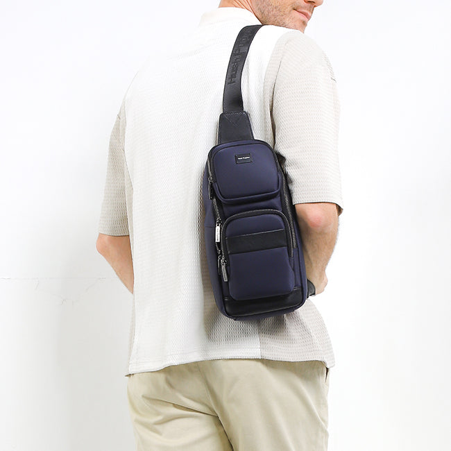 Hush Puppies Tas Pria Timothy Chest Bag In Navy