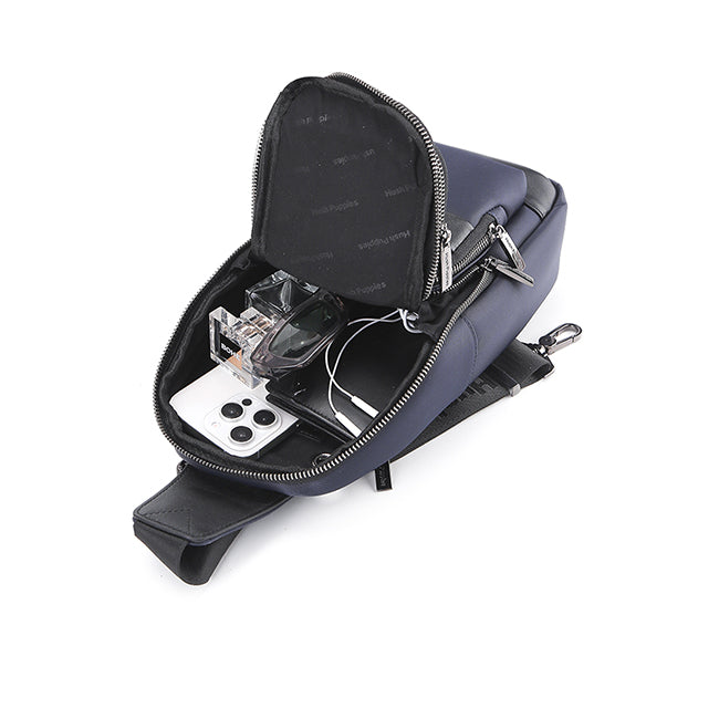 Hush Puppies Tas Pria Timothy Chest Bag In Navy