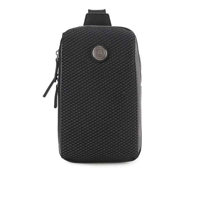 Hush Puppies Men Telford Chest Bag In Black