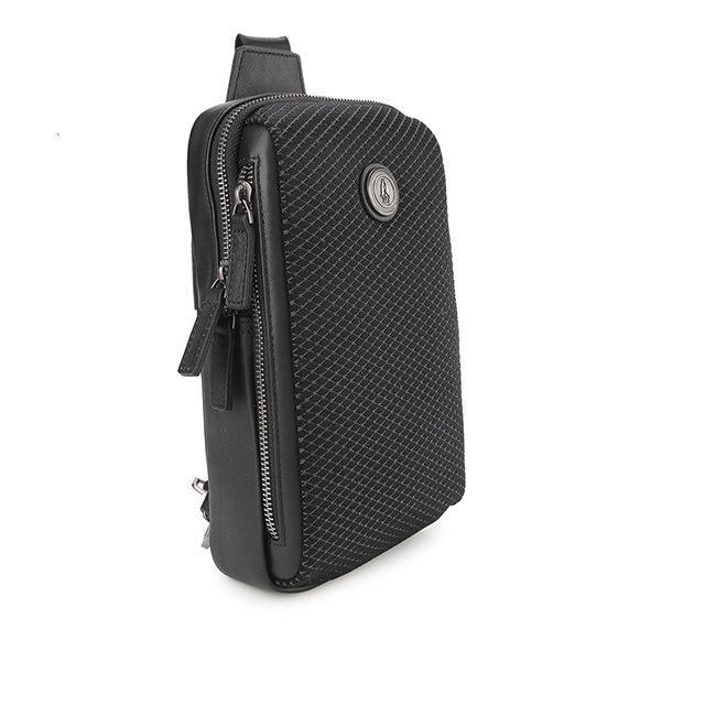 Hush Puppies Tas Pria Telford Chest Bag In Black